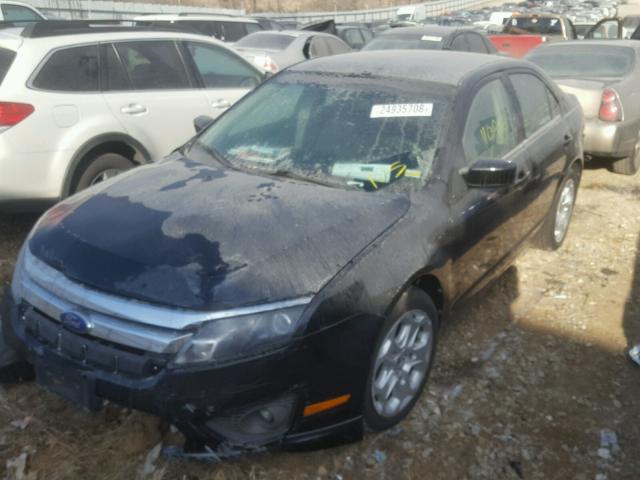 3FAHP0HG4BR257400 - 2011 FORD FUSION SE BLACK photo 2