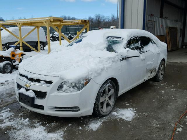 1G1ZJ57B494176735 - 2009 CHEVROLET MALIBU 2LT WHITE photo 2