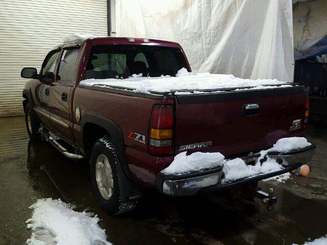 2GTEK13Z961293832 - 2006 GMC NEW SIERRA BURGUNDY photo 3