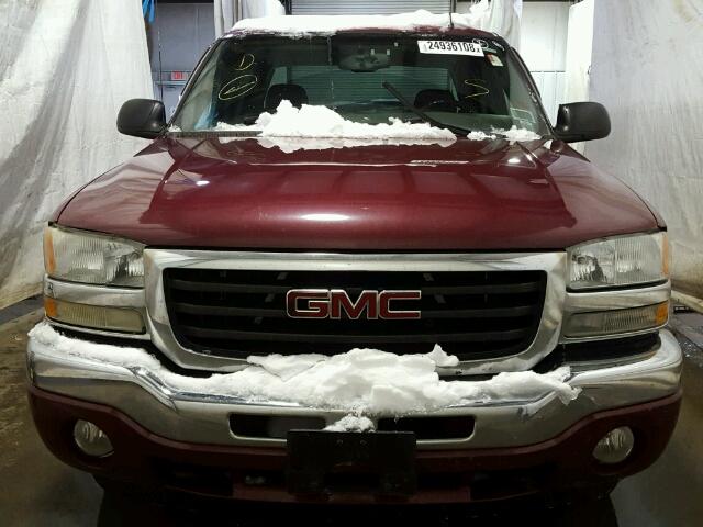 2GTEK13Z961293832 - 2006 GMC NEW SIERRA BURGUNDY photo 9