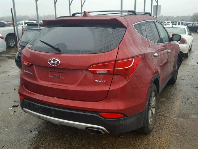 5XYZU3LB9DG100026 - 2013 HYUNDAI SANTA FE S MAROON photo 4