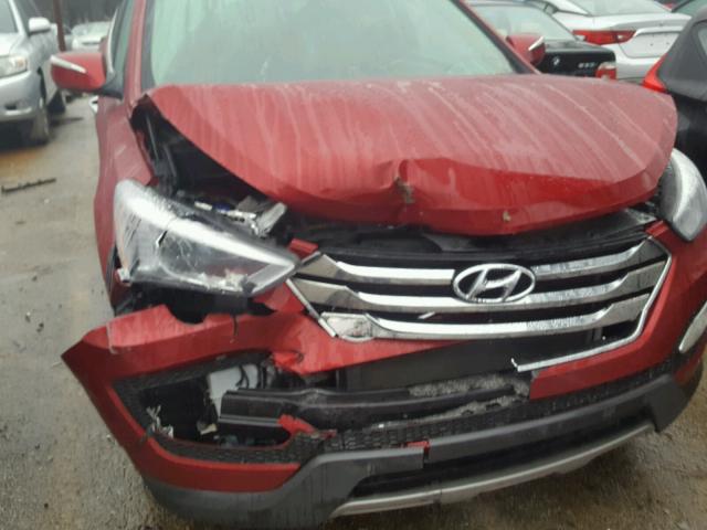 5XYZU3LB9DG100026 - 2013 HYUNDAI SANTA FE S MAROON photo 9