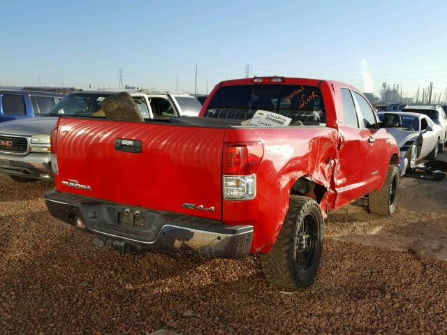 5TFUW5F14DX314230 - 2013 TOYOTA TUNDRA DOU RED photo 4