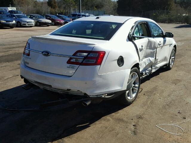 1FAHP2E88DG209367 - 2013 FORD TAURUS SEL WHITE photo 4