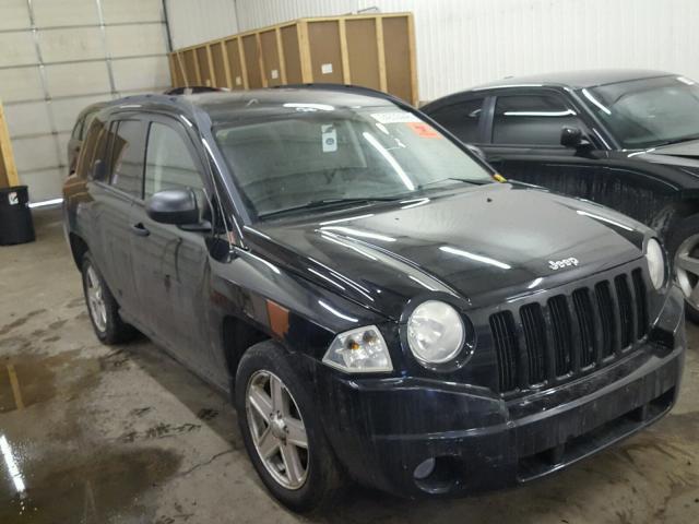 1J8FF47W17D122744 - 2007 JEEP COMPASS BLACK photo 1