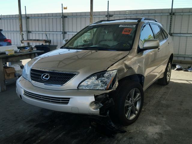 JTJHW31U160008800 - 2006 LEXUS RX 400 BEIGE photo 2