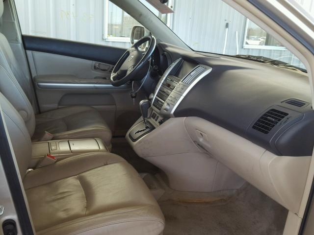 JTJHW31U160008800 - 2006 LEXUS RX 400 BEIGE photo 5