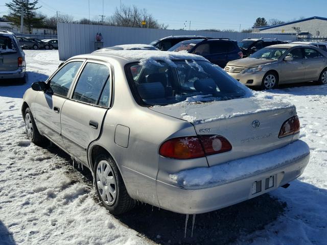 2T1BR12E61C390638 - 2001 TOYOTA COROLLA CE SILVER photo 3