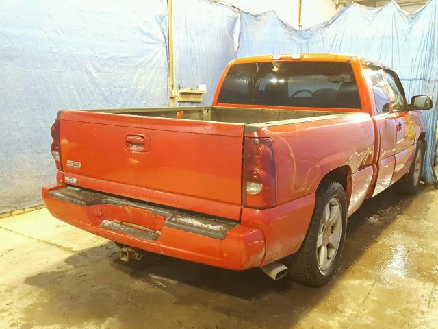 2GCEK19NX31393762 - 2003 CHEVROLET SILVERADO RED photo 4