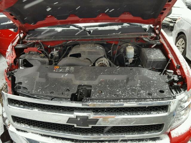 1GCRKSE34BZ437031 - 2011 CHEVROLET SILVERADO RED photo 7