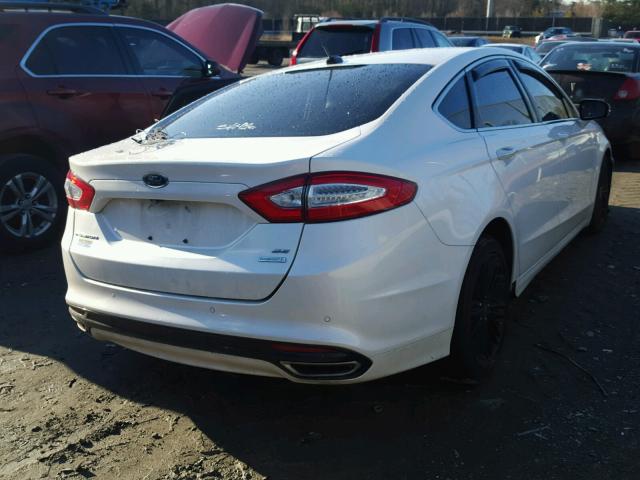 3FA6P0H99ER289403 - 2014 FORD FUSION SE WHITE photo 4