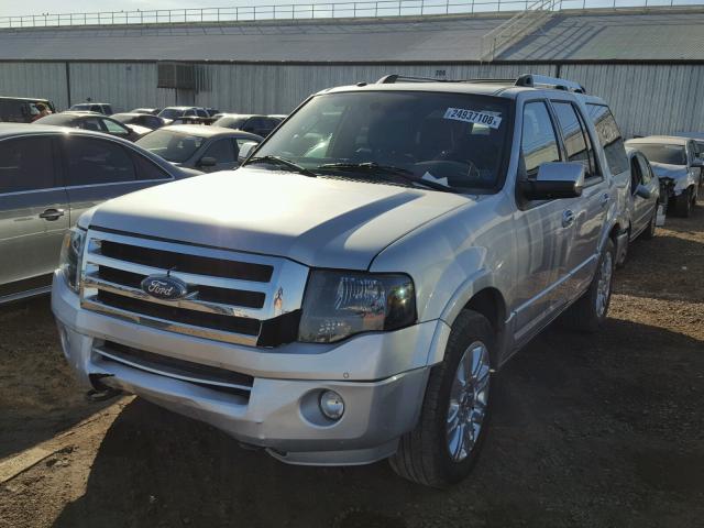 1FMJU2A58DEF15430 - 2013 FORD EXPEDITION SILVER photo 2