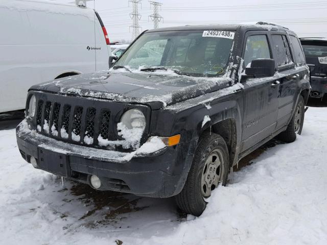 1C4NJPBB8FD211362 - 2015 JEEP PATRIOT SP BLACK photo 2