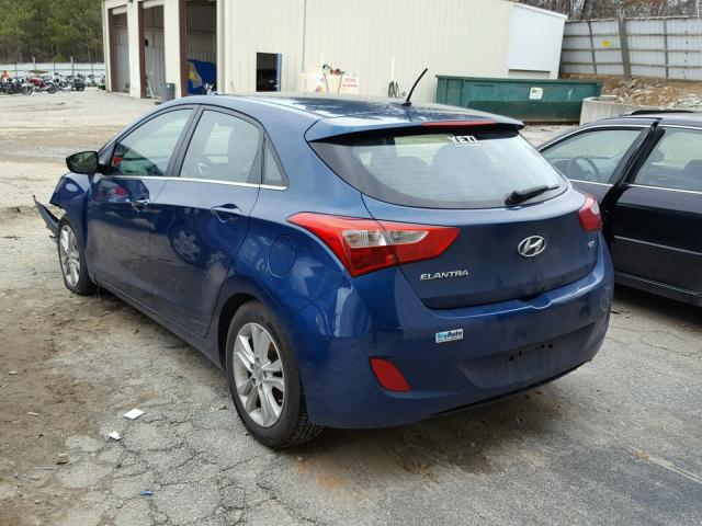 KMHD35LH3FU237246 - 2015 HYUNDAI ELANTRA GT BLUE photo 3