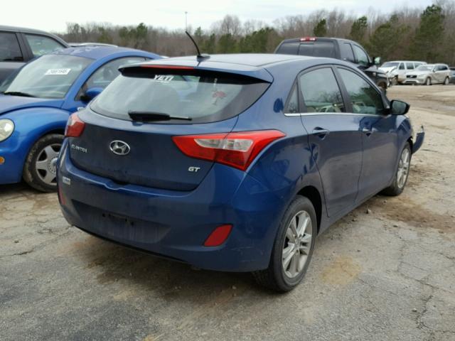 KMHD35LH3FU237246 - 2015 HYUNDAI ELANTRA GT BLUE photo 4