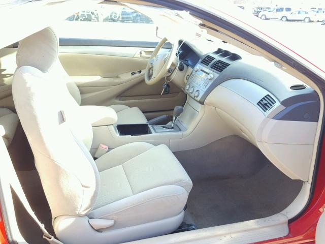 4T1CE30P38U765698 - 2008 TOYOTA CAMRY SOLA RED photo 5