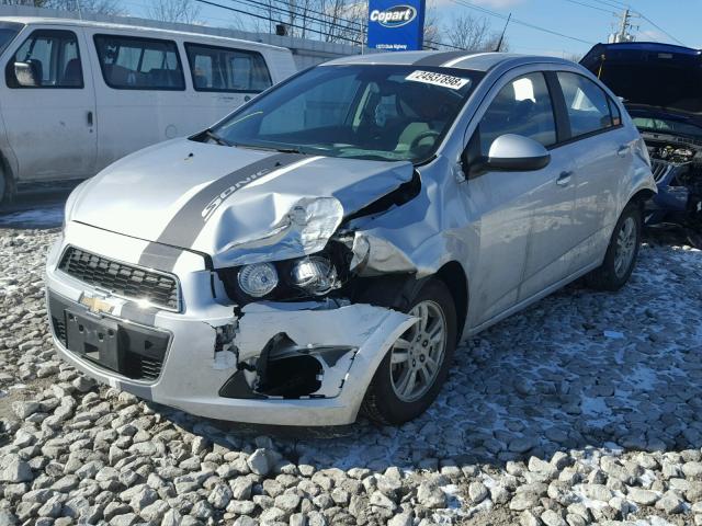 1G1JA5SH0C4130772 - 2012 CHEVROLET SONIC LS SILVER photo 2