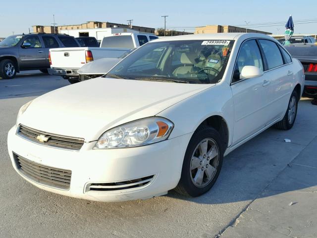 2G1WT58N079142792 - 2007 CHEVROLET IMPALA LT WHITE photo 2