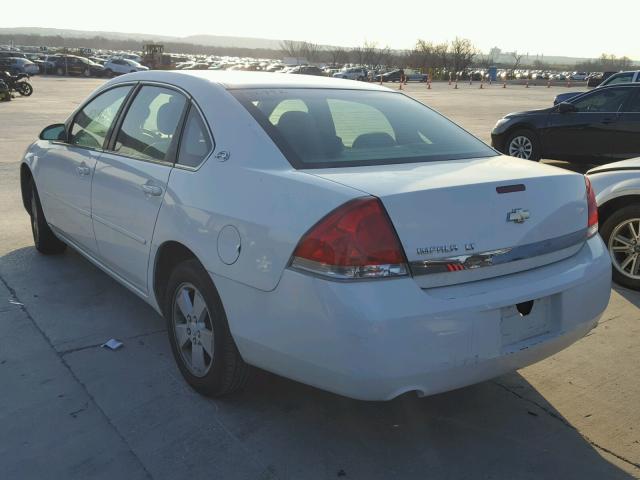 2G1WT58N079142792 - 2007 CHEVROLET IMPALA LT WHITE photo 3