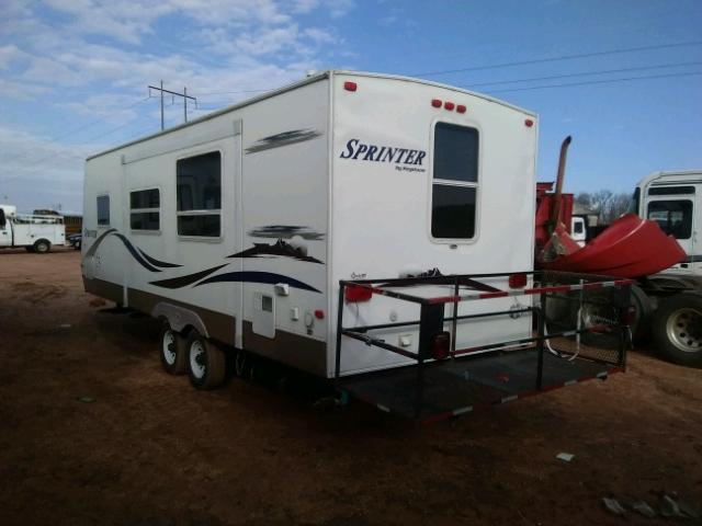 4YDT2502081531949 - 2008 KEYSTONE SPRINTER WHITE photo 4