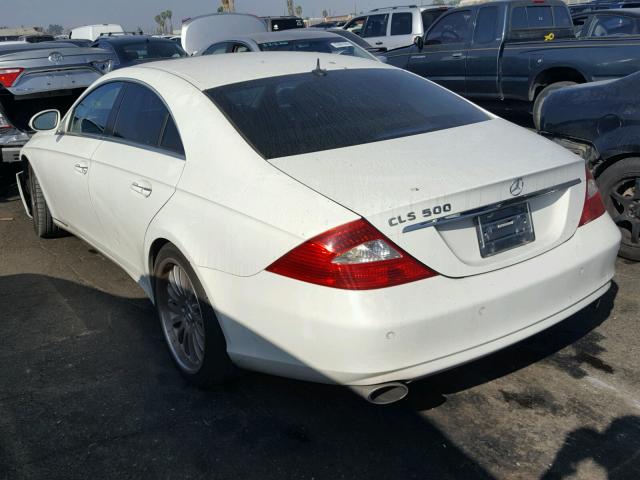 WDDDJ75X96A029146 - 2006 MERCEDES-BENZ CLS 500C WHITE photo 3