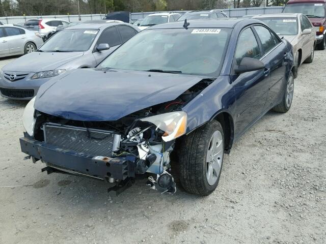 1G2ZG57B094182168 - 2009 PONTIAC G6 BLUE photo 2