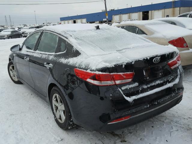 5XXGT4L30HG152616 - 2017 KIA OPTIMA LX BLACK photo 3