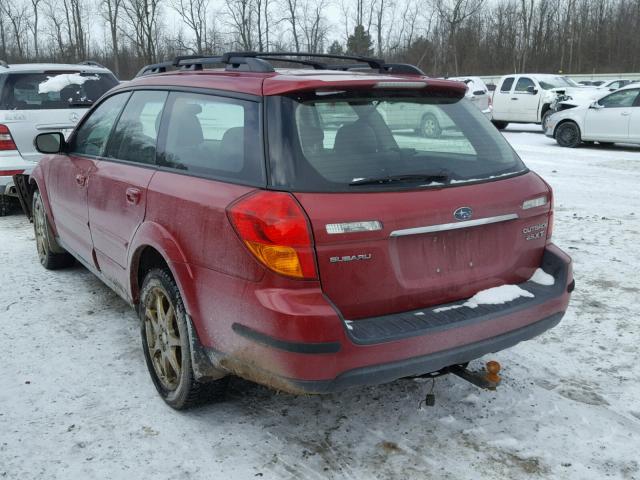 4S4BP67C264310011 - 2006 SUBARU LEGACY OUT RED photo 3