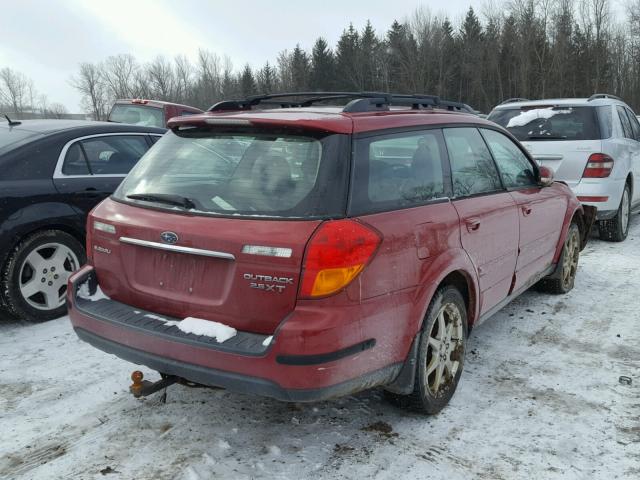 4S4BP67C264310011 - 2006 SUBARU LEGACY OUT RED photo 4