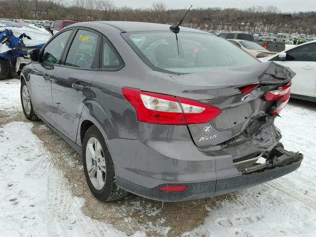 1FADP3F23EL433136 - 2014 FORD FOCUS SE GRAY photo 3