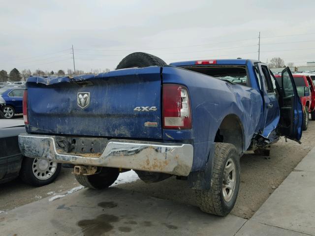 3D73Y3CL3BG622609 - 2011 DODGE RAM 3500 BLUE photo 4