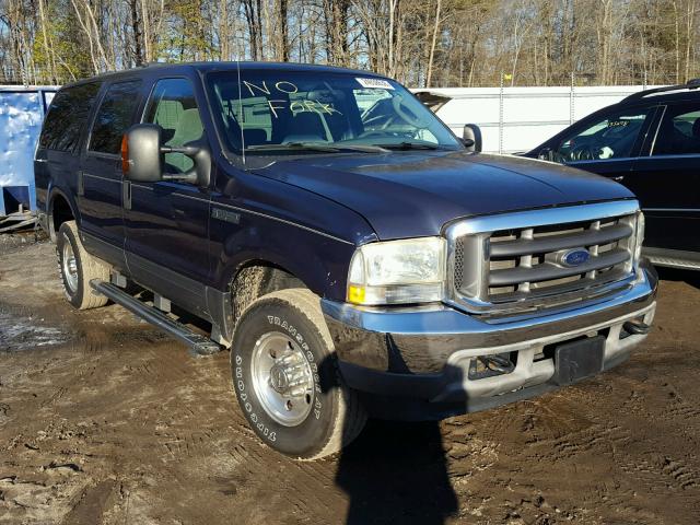 1FMSU41P04ED59241 - 2004 FORD EXCURSION BLUE photo 1