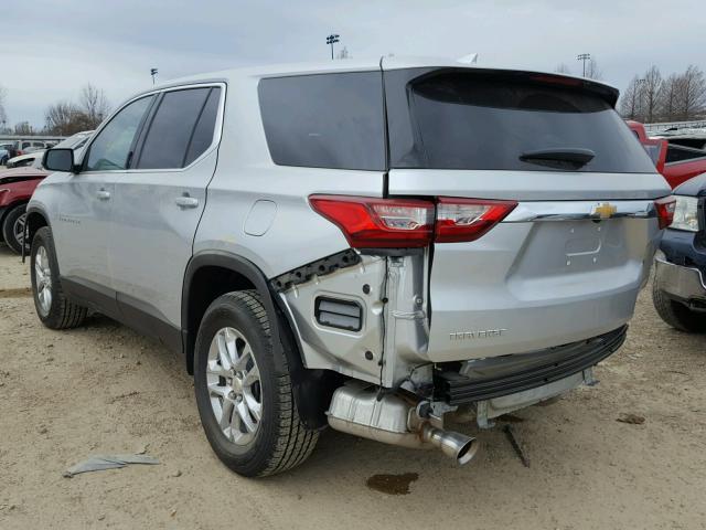 1GNERFKW8JJ157861 - 2018 CHEVROLET TRAVERSE L SILVER photo 3