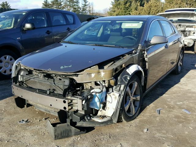 1G1ZC5E17BF323810 - 2011 CHEVROLET MALIBU 1LT CHARCOAL photo 2