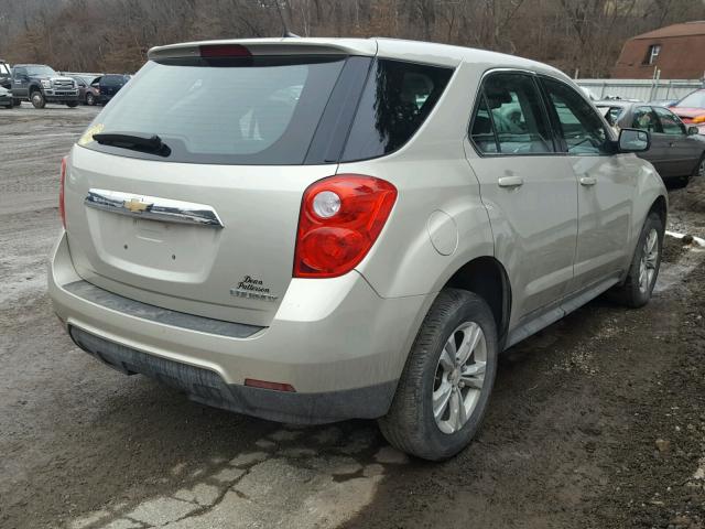 2GNALAEK5E6257527 - 2014 CHEVROLET EQUINOX LS BEIGE photo 4