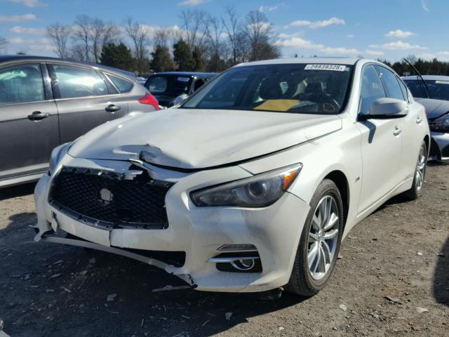 JN1EV7AP8HM732086 - 2017 INFINITI Q50 PREMIU WHITE photo 2