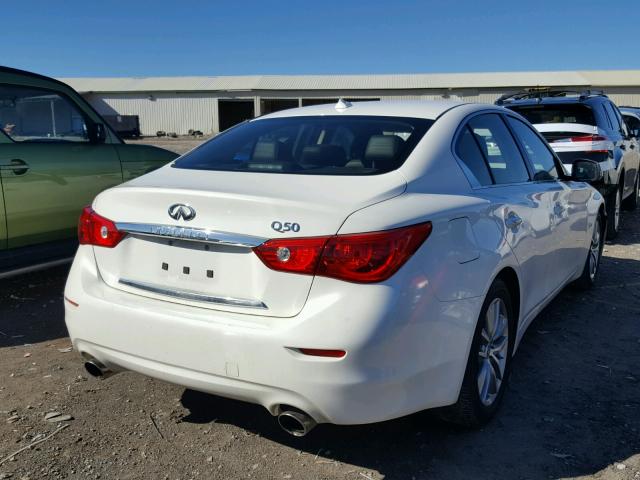 JN1EV7AP8HM732086 - 2017 INFINITI Q50 PREMIU WHITE photo 4