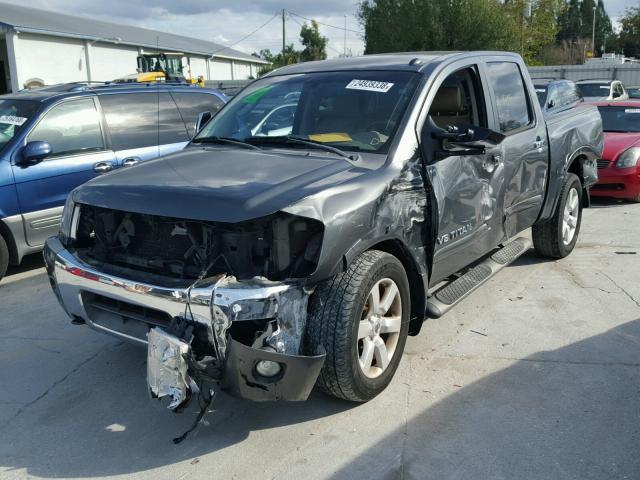 1N6BA07D48N304295 - 2008 NISSAN TITAN XE GRAY photo 2