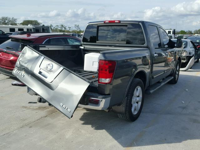 1N6BA07D48N304295 - 2008 NISSAN TITAN XE GRAY photo 4