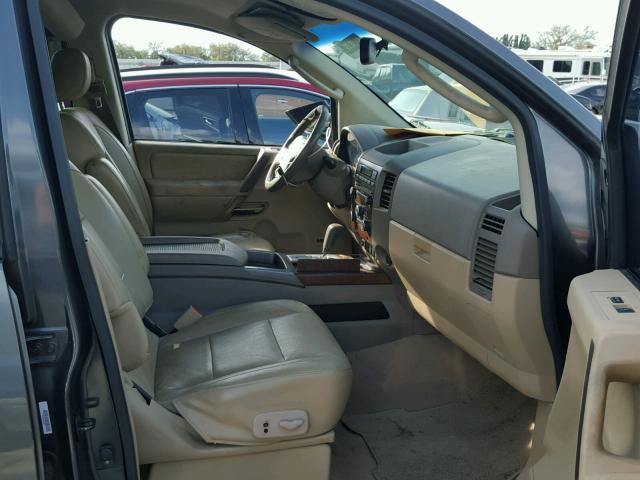 1N6BA07D48N304295 - 2008 NISSAN TITAN XE GRAY photo 5