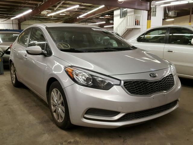 KNAFX4A62G5552786 - 2016 KIA FORTE LX SILVER photo 1