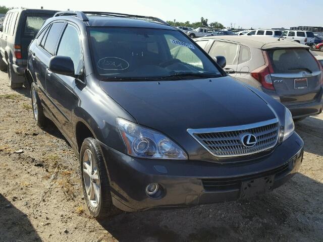 JTJHW31U282850214 - 2008 LEXUS RX 400H CHARCOAL photo 1