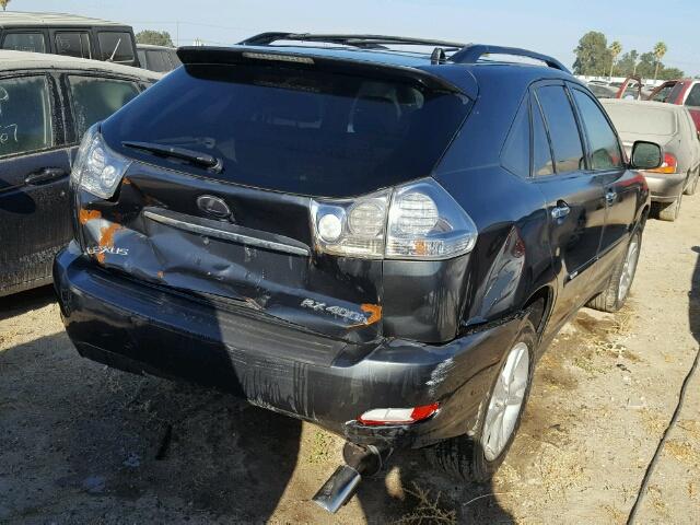 JTJHW31U282850214 - 2008 LEXUS RX 400H CHARCOAL photo 4