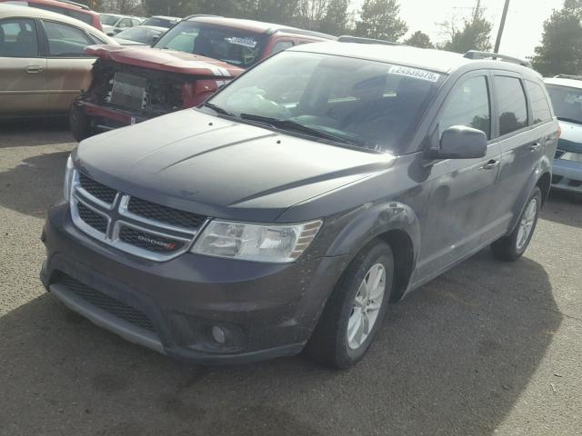 3C4PDCBG6HT589021 - 2017 DODGE JOURNEY SX GRAY photo 2