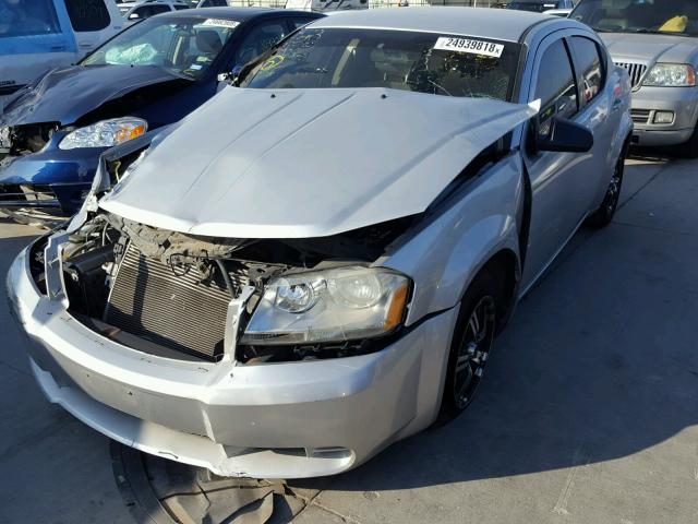 1B3LC46B39N555918 - 2009 DODGE AVENGER SE SILVER photo 2