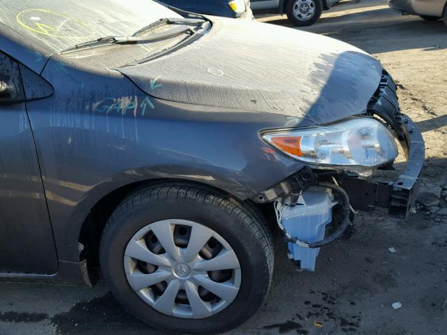 JTDBL40E599086689 - 2009 TOYOTA COROLLA BA GRAY photo 9