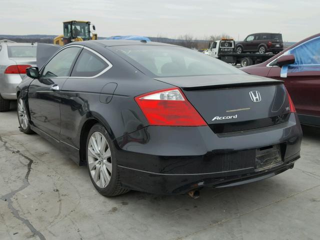 1HGCS21899A800215 - 2009 HONDA ACCORD EXL BLACK photo 3