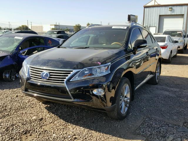 JTJBC1BA6E2453592 - 2014 LEXUS RX 450 BLACK photo 2