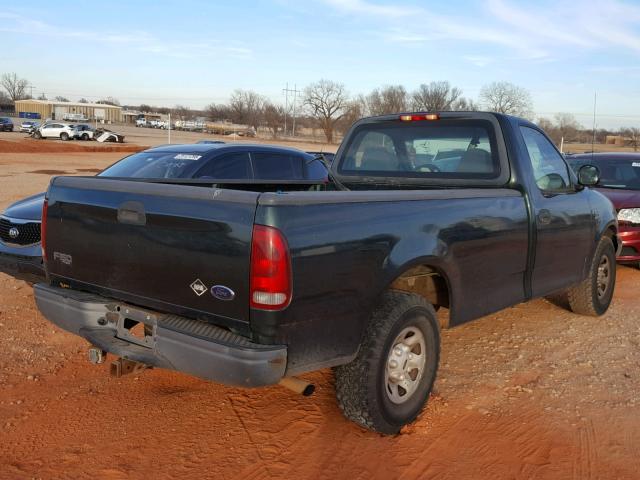 2FTPF17Z61CA63332 - 2001 FORD F150 GREEN photo 4