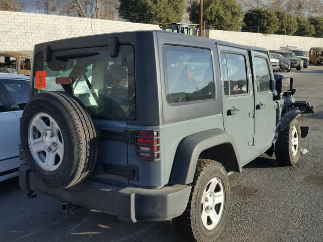 1C4BJWDG5FL565495 - 2015 JEEP WRANGLER U GRAY photo 4